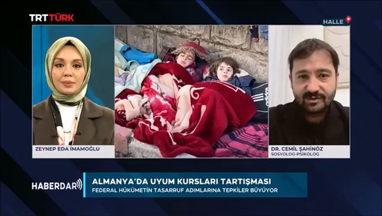 Almanca ve uyum kurslarina maddi destek kesiliyor (TRT Türk, Haberdar, 16.02.2026)
