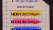 Üçgen, Kare ve Dikdörtgenin Özellikleri – 4. Sınıf Matematik