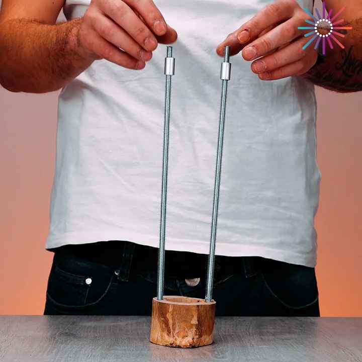 Unique DIY wooden lamp 😍