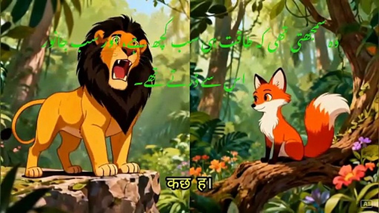 شیرنی اور عقلمند لومڑی | The Lioness and the Wise Fox | शेरनी और बुद्धिमान लोमड़ी | সিংহী ও জ্ঞানী শিয়াল
