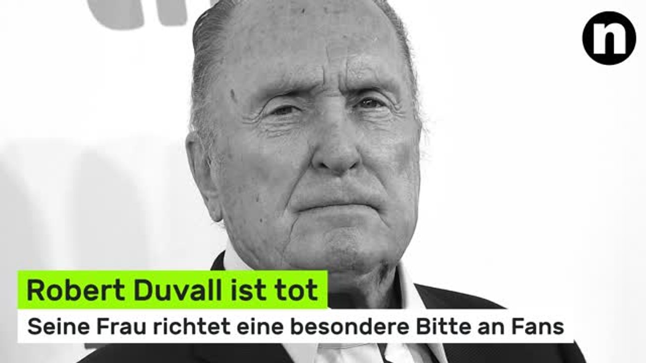 Robert Duvall ist tot: 'Der Pate'-Star ist gestorben - seine Frau richtet eine besondere Bitte an Fans