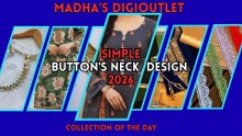 Buttons Neck Design Cutting Tutorial  for Beginners | Easy Dress Cutting & Stitching  2026