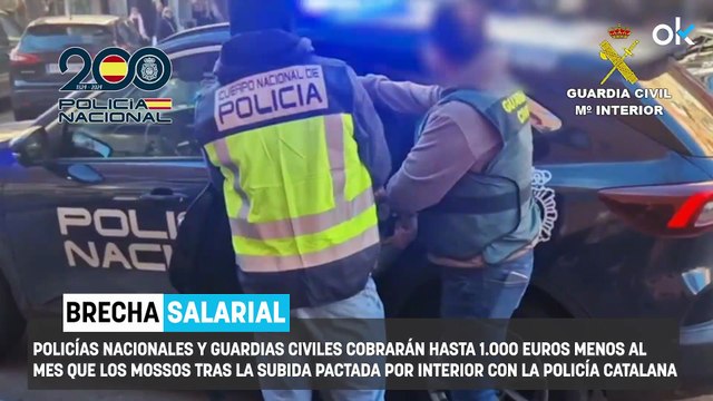 Policías y guardias civiles anuncian protestas por el agravio salarial y acusan al Ejecutivo de tratarles como “policías de segunda”.