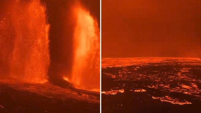 L’eruzione del vulcano più attivo delle Hawaii regala uno spettacolo straordinario di lava