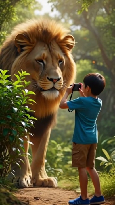 🦁Sher ne bachaya Bache ko