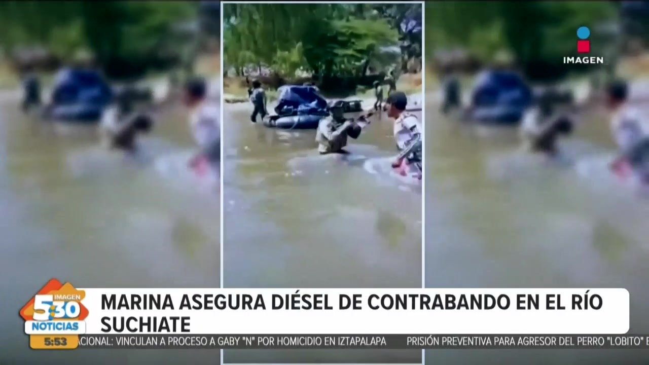 Secretaría de Marina incauta aproximadamente mil 140 litros de diésel en el Río Suchiate