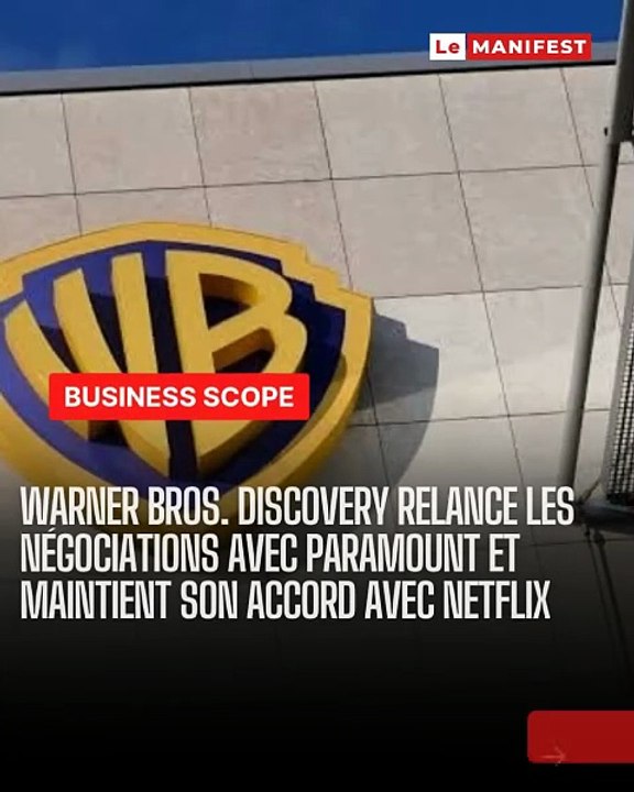 🚨🎬💼 Warner Bros. Discovery rouvre les discussions et fait trembler le match Netflix vs Paramount. Enjeu colossal pour le futur du streaming… 👀📊