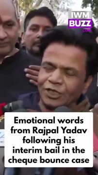 Emotional words from Bollywood actor Rajpal Yadav following his interim bail in the cheque bounce case