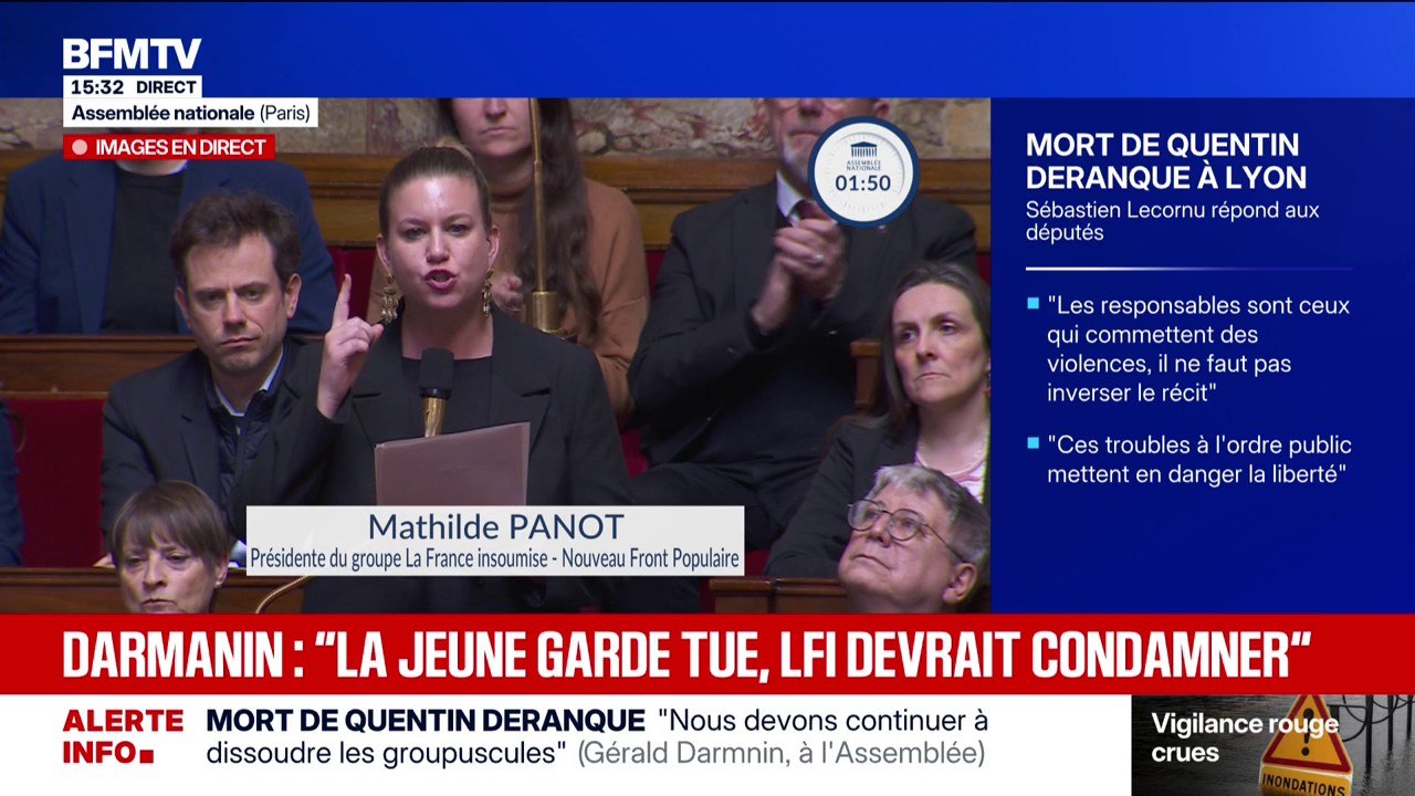 Mort de Quentin: "Aucun Insoumis n'est impliqué", assure Mathilde Panot (LFI)