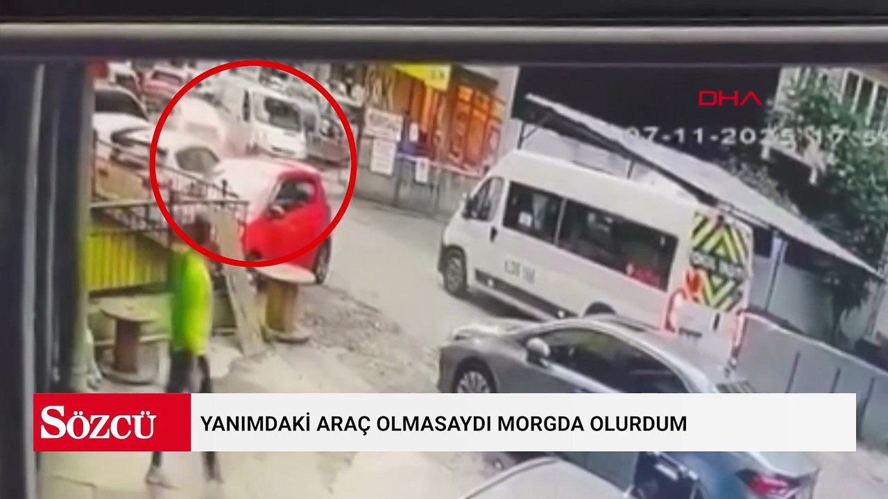 Kağıthane'de otomobil 4 araca ve yayaya çarptı: Yanımdaki araç olmasaydı morgda olurdum