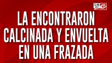 Macabro hallazgo: la encontraron mutilada, calcinada y envuelta en una frazada