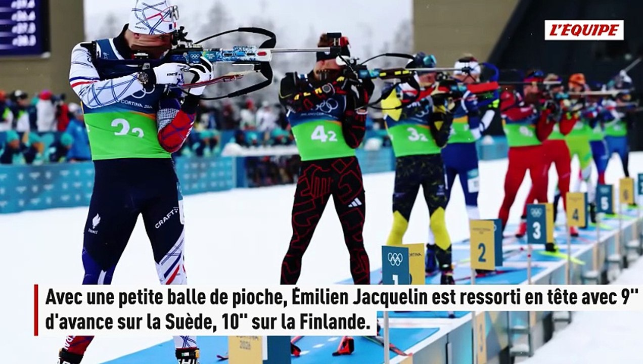Après une énorme remontée, le relais français décroche l'or olympique - JO 2026 - Biathlon