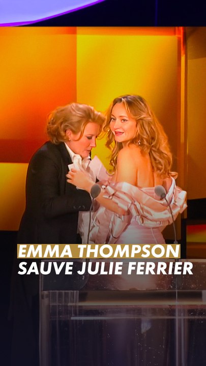 Emma Thompson qui sauve Julie Ferrier 😬