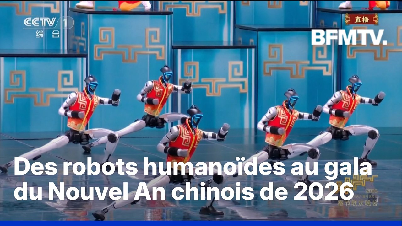 Des robots humanoïdes dansant au gala du Nouvel An chinois de 2026