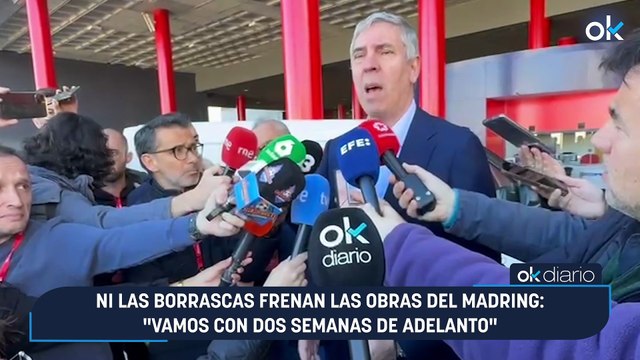 Ni las borrascas frenan las obras del Madring: Vamos con dos semanas de adelanto