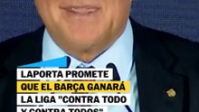 Laporta promete que el Barça ganará la Liga "contra todo y contra todos"