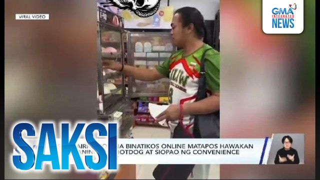 SK Chairperson na binatikos online matapos hawakan ang panindang hotdog at siopao ng convenience store, nag-sorry | Saksi