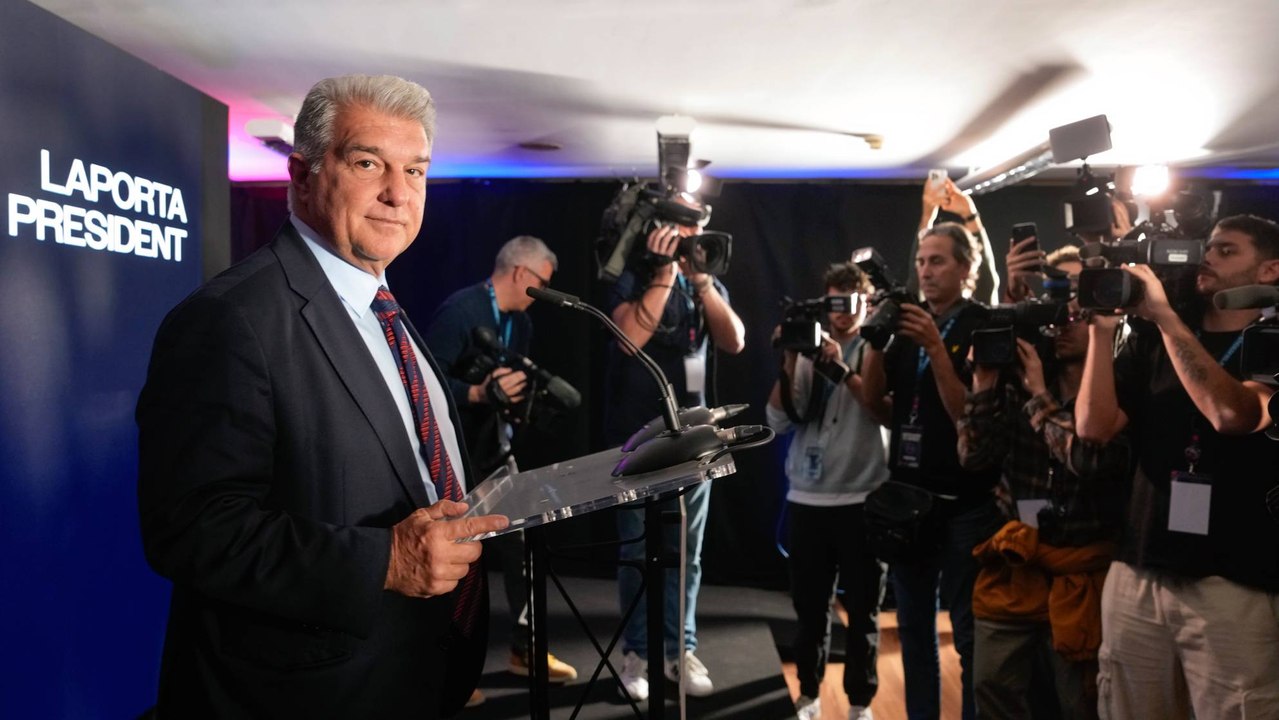 El himno de la candidatura de Joan Laporta, se...