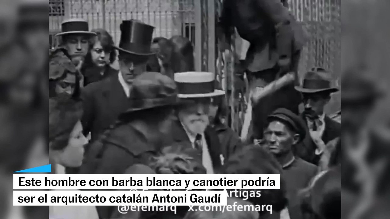 ¿Reconoces en este vídeo al creador de la Sagrada Familia, Antoni Gaudí?