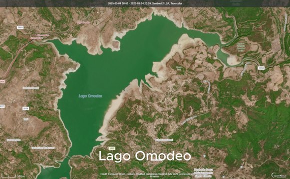 È finita la grande sete, gli invasi della Sardegna sono di nuovo pieni: le immagini satellitari, prima e dopo