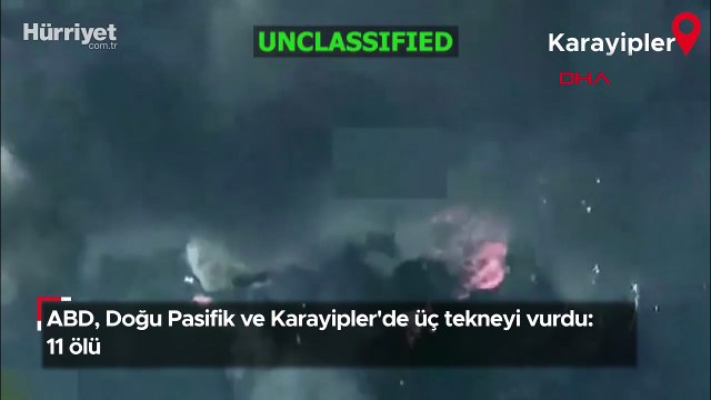 ABD, Doğu Pasifik ve Karayipler'de üç tekneyi vurdu: 11 ölü