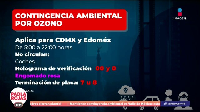 Sigue la contingencia ambiental por ozono en el Valle de México | DPC con Paola Rojas