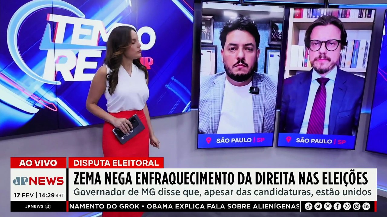 Zema nega racha na direita e projeta união no 2º turno