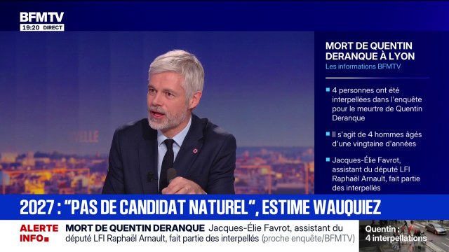 Candidature à la présidentielle de 2027: Évidemment que je me pose la question , explique Laurent Wauquiez (LR)