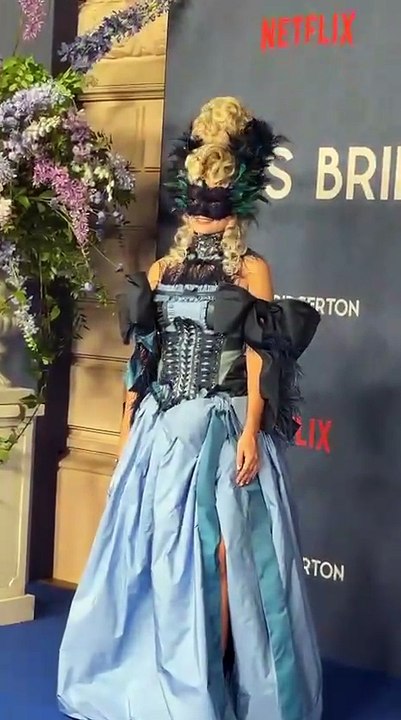 Alba Carrillo en el baile de máscaras de los 'Bridgerton' en Madrid