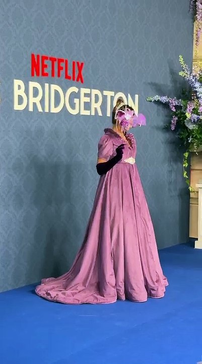 Mar Flores, protagonista del baile de máscaras de los 'Bridgerton' en Madrid.