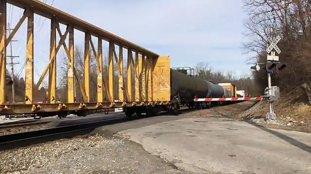 Stalled Train Needs Push Up Hill From 3 Locomotives!  Foreign Power Shoves Train Up Steep Grade!