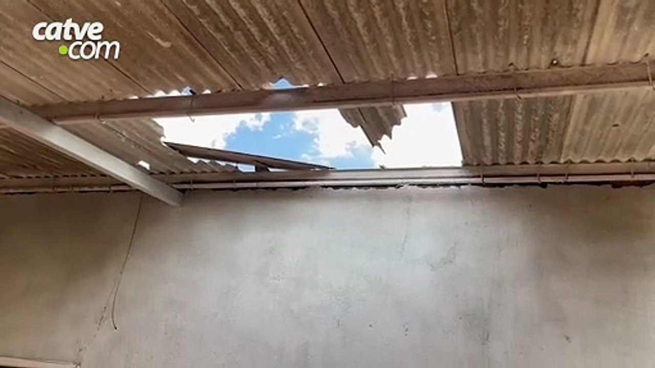Homem cai de telhado e fica ferido no bairro Santos Dumont, em Cascavel