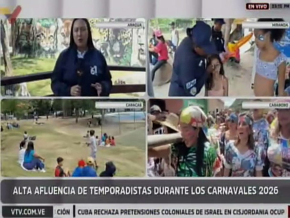 Aragua | Visitante disfrutan de los Carnavales por la Paz 2026 en el Parque Zoológico Las Delicias