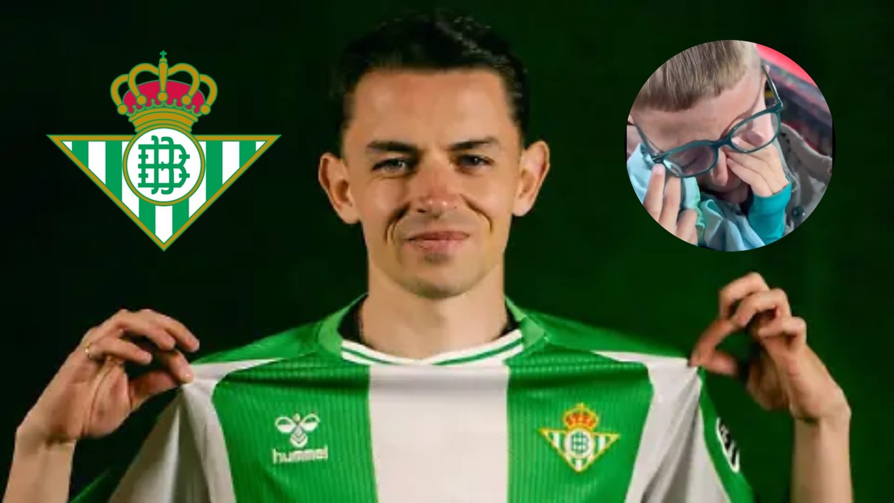 Álvaro Fidalgo conquista a la afición del Betis y niño se emociona tras revivir la playera del ex americanista
