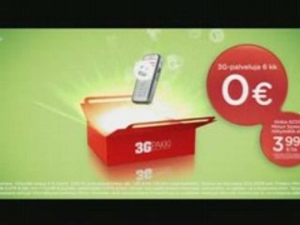 Sonera 3G Paketti, Finnish TV Commercial