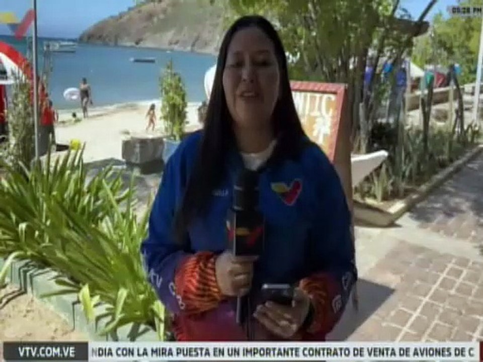 Visitantes disfrutaron de las playas que ofrece Nueva Esparta en los Carnavales por la Paz 2026