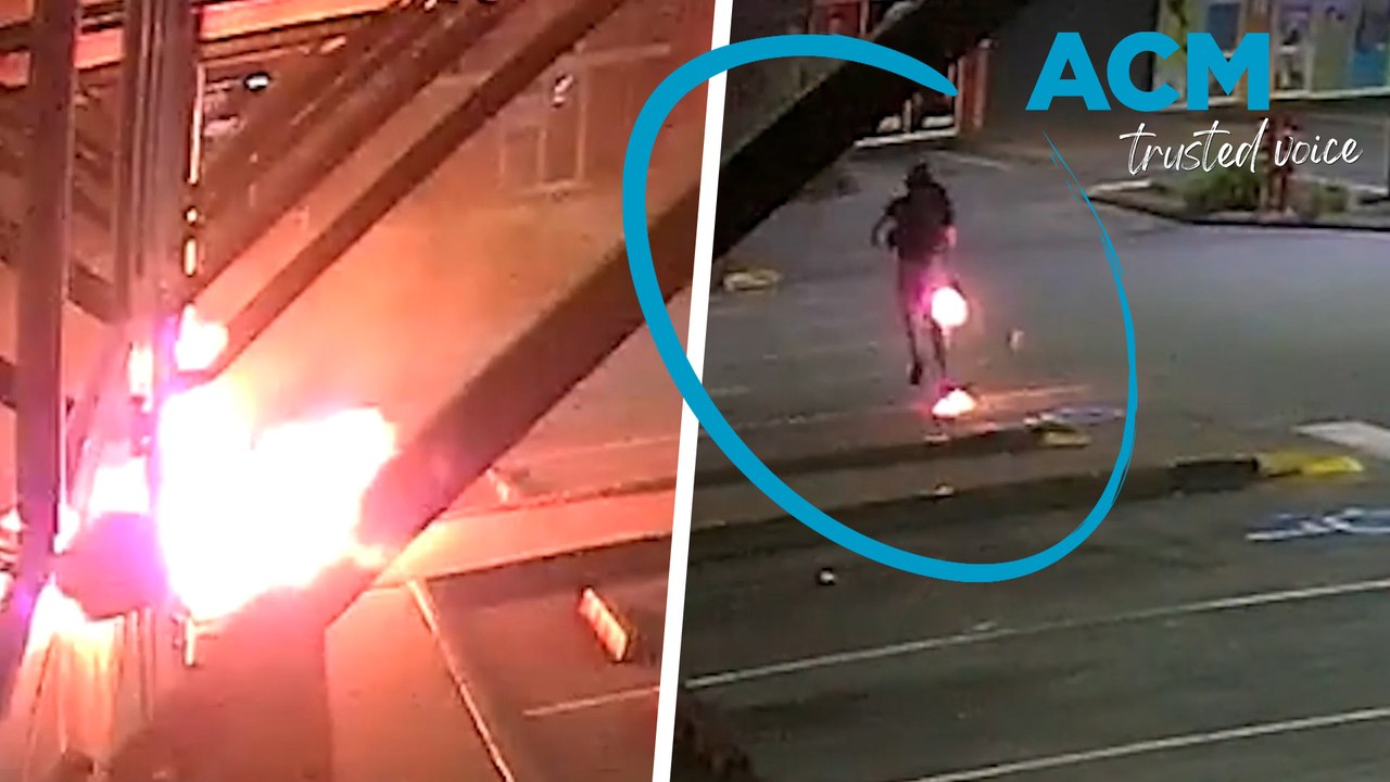 Balaclava-clad man sets self on fire during arson attack near Maitland, NSW