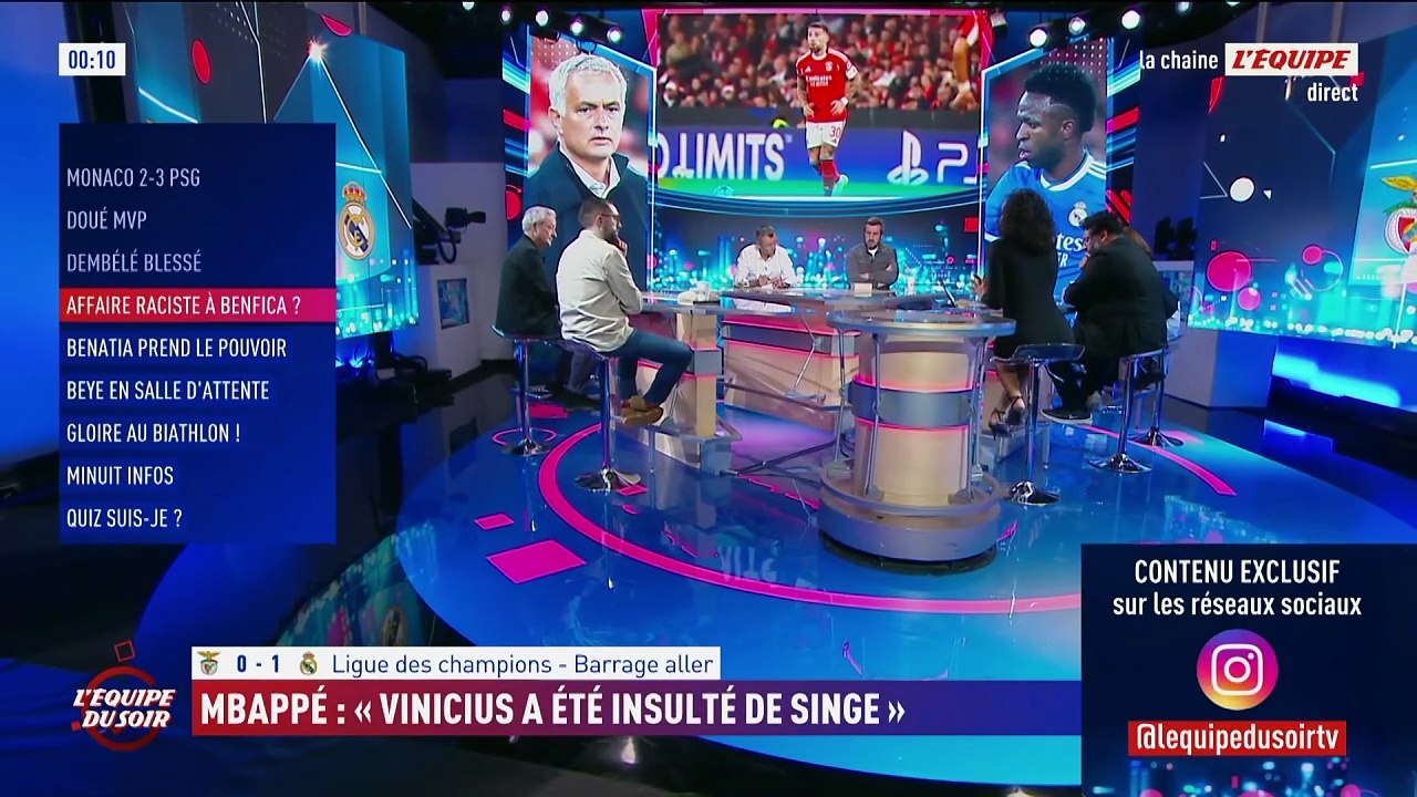 Insulté à Benfica, Vinicius Junior dénonce les mots à son encontre : « Les racistes sont, avant tout, des lâches » - Foot - Ligue des champions - Real Madrid