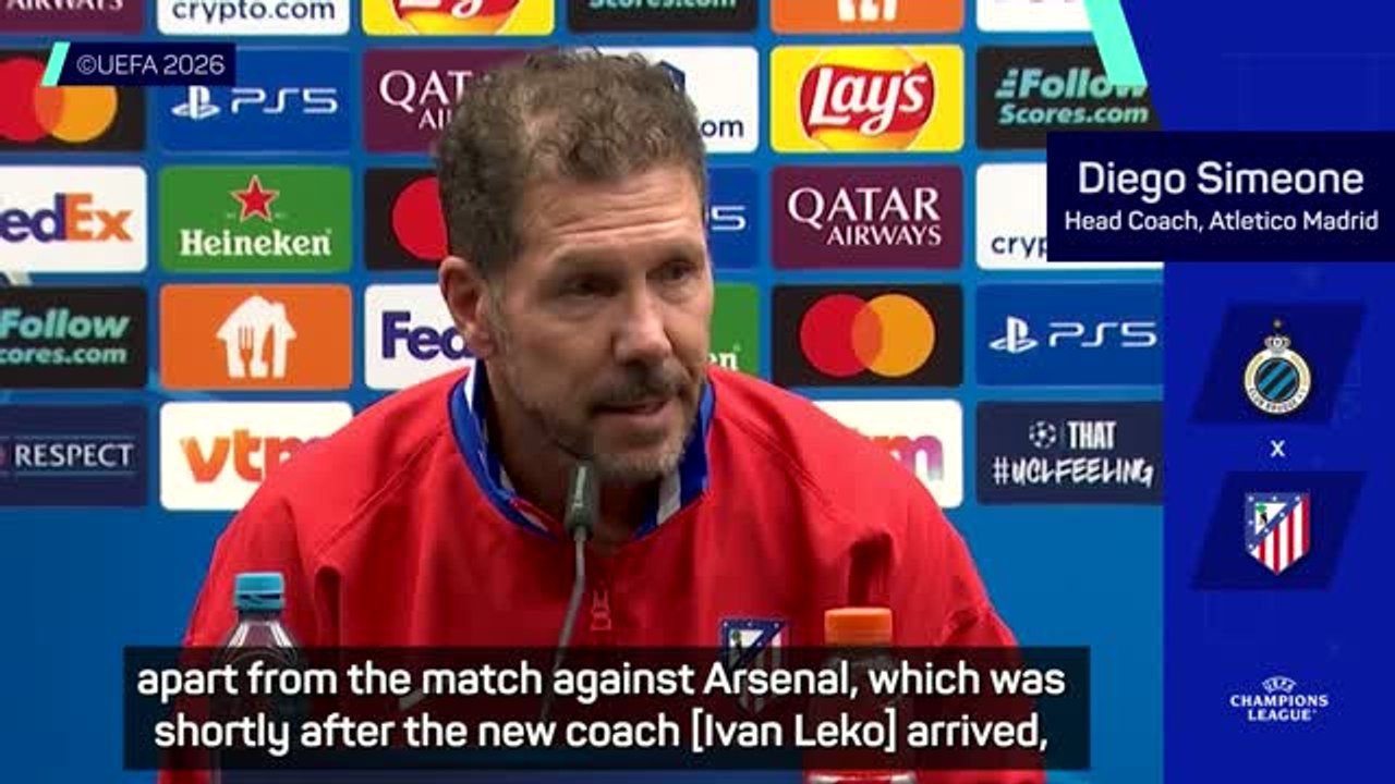 Atletico to face 'tough opponent' in Club Brugge - Simeone