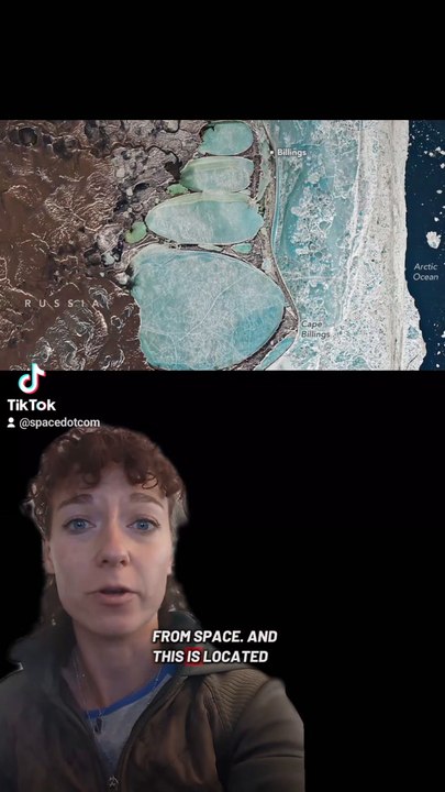 A Recent #Snowfall In #Siberia Created A #Snowman Shaped Structure Seen From #Space By The #Nasa Landsat 8 #satellite #shorts