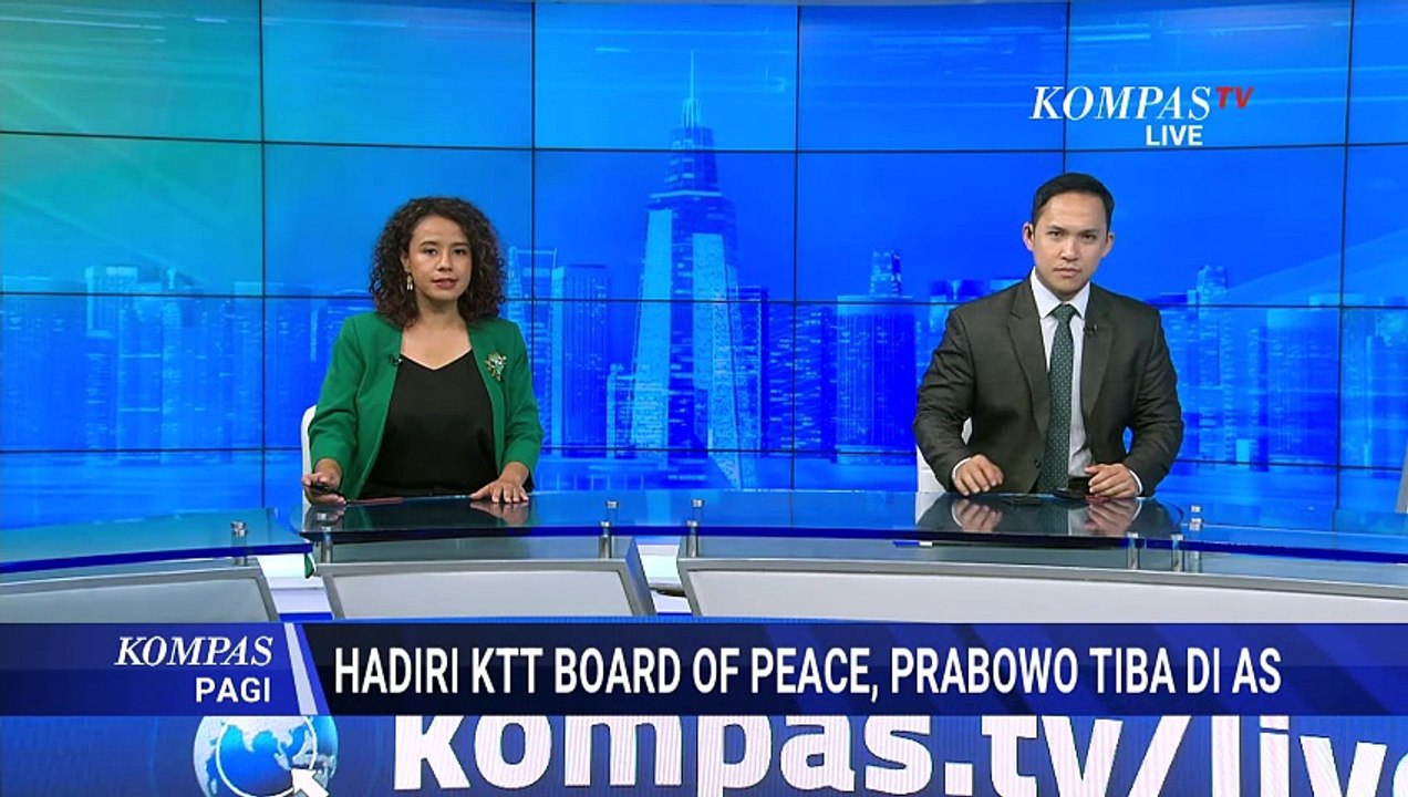 Prabowo Tiba di AS, Agenda Hadiri KTT Board of Peace dan Temui Donald Trump | KOMPAS PAGI