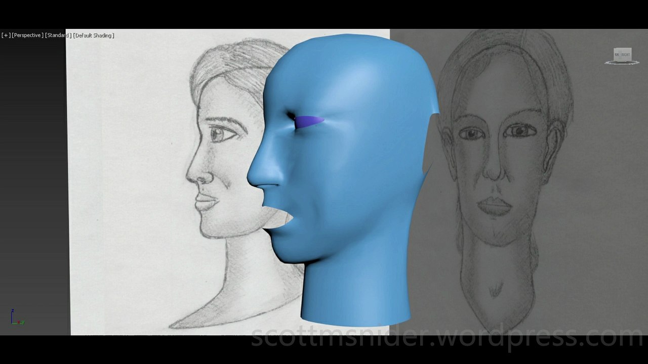 Treliving: 3DS MAX Practice Polygon Modeling Head Model Video #43 (02-17-2026)