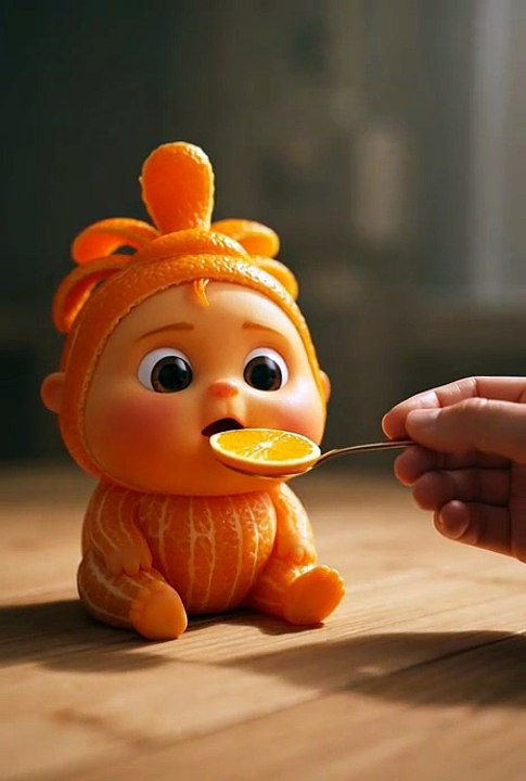 Cute Fruit Babies Eat Like Humans 🍊🍓🥝 | Orange, Strawberry & Kiwi ASMR 3D Animation