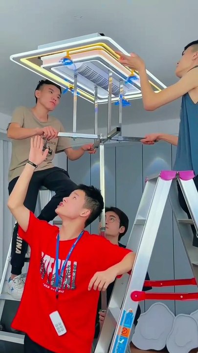 Remote Control Bladeless LED Ceiling Fan Light