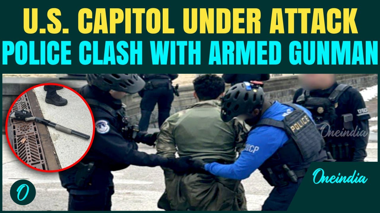 U.S. CAPITOL ATTACK BREAKING: Armed Gunman Carter Rushes U.S. Capitol | Police Clash With Attacker