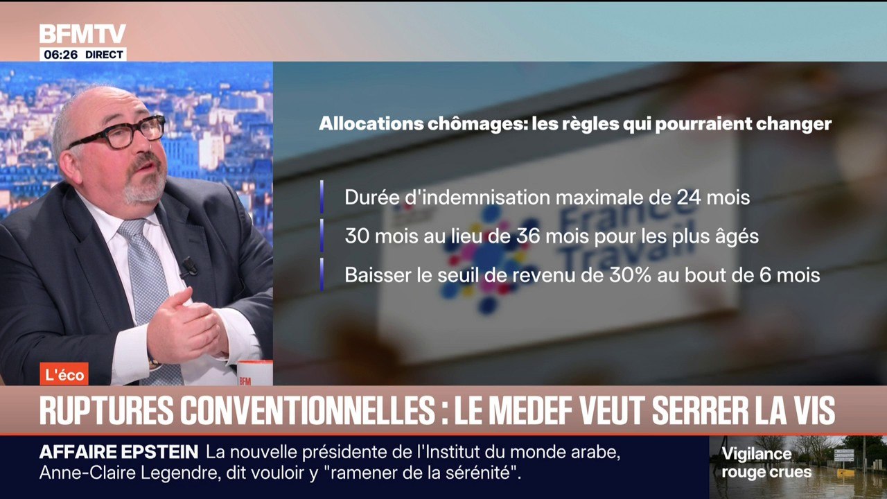 L'ÉCO - Ruptures conventionnelles: le Medef veut durcir les règles