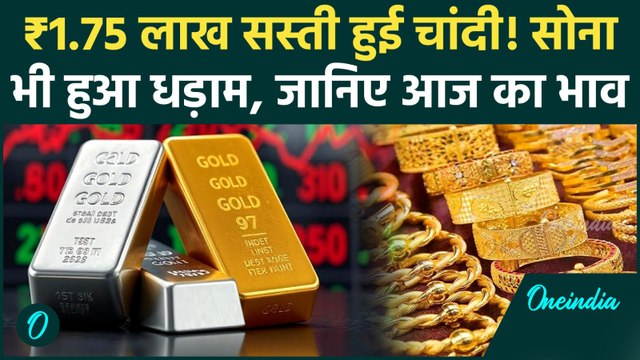 Gold Price Today: चांदी हुई सस्ती, सोना भी हुआ धड़ाम, जानिए आज का भाव | Silver Price Crash