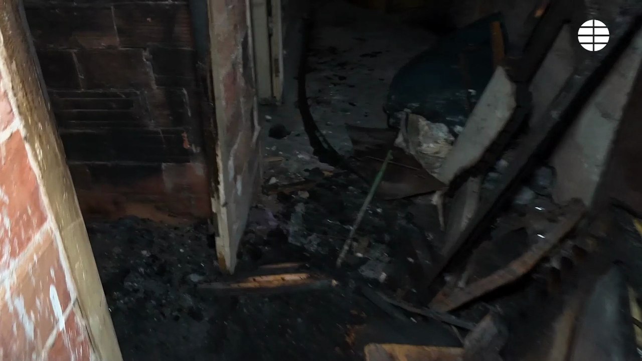 Así quedó el trastero de Manlleu en el que murieron 5 adolescentes tras un incendio