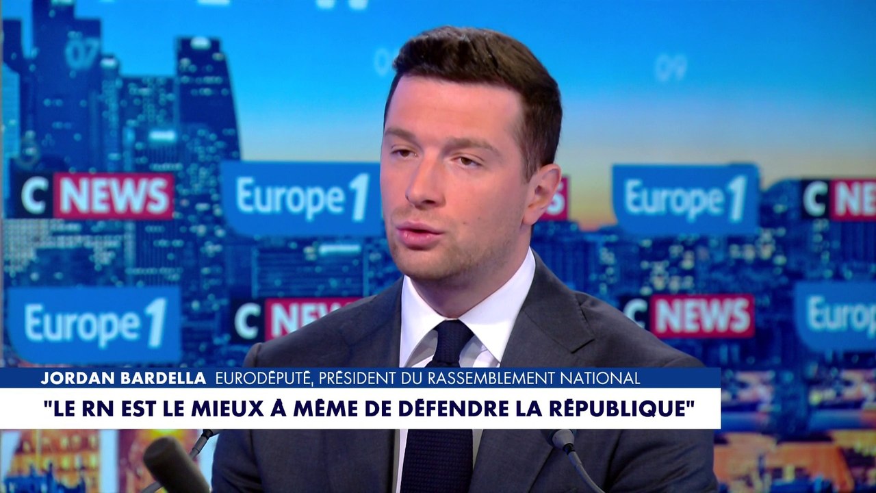 Jordan Bardella : «Si je suis chef du gouvernement, je prononcerai la dissolution d'organisations»