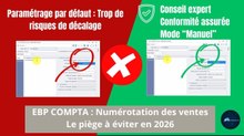 ⚠️ EBP Compta _ L’erreur de paramétrage par défaut à corriger absolument !